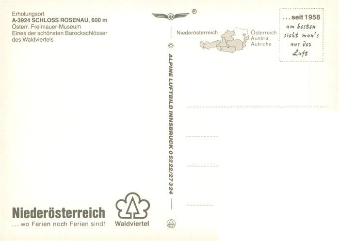 73941861 Schloss Rosenau Zwettl Niederoesterreich AT Fliegeraufnahme oesterr Fre