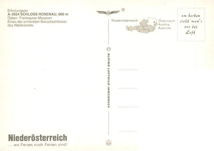 73941862 Schloss Rosenau Zwettl Niederoesterreich AT Fliegeraufnahme oesterr Fre