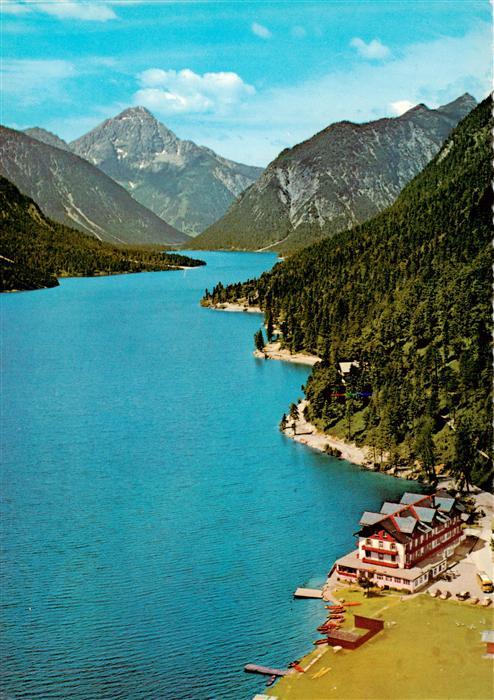 73941666 Plansee Tirol AT Hotel Forelle Fliegeraufnahme