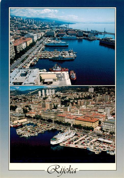 73945285 Rijeka Fiume Susak Croatia harbor aerial photography