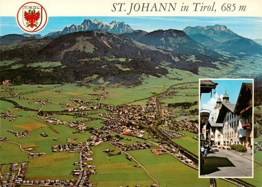 73945301 St Johann Tirol Fliegeraufnahme mit Loferer und Leoganger Steinberge