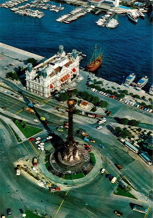 73945630 Barcelona Cataluna ES Monument a Colón vista aérea