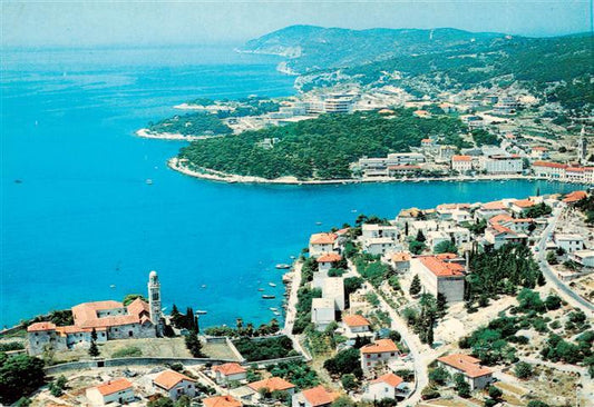 73945866 Hvar Croatia Kuestenpanorama Hafen