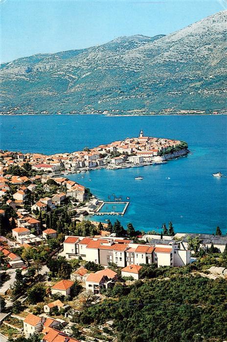 73946058 Korcula Curzola Croatia Panorama Hafen Kueste