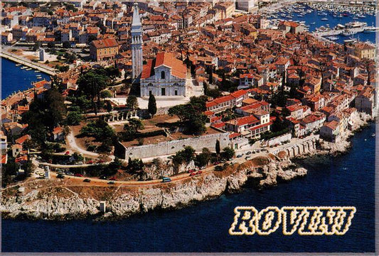 73946109 Rovinj Rovigno Istrien Croatia Altstadt Kirche Hafen