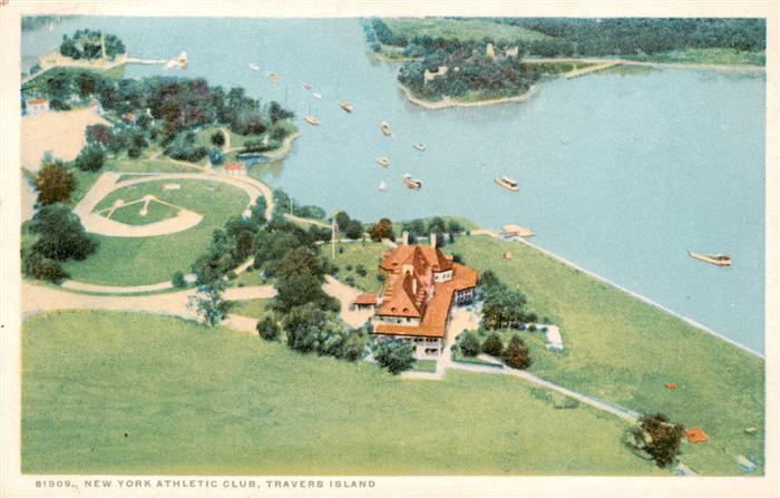 73949023 Travers Island New York City USA New York Athletic Club aerial view