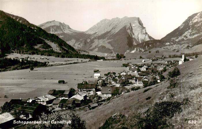 73949142 Schoppernau Vorarlberg AT Panorama Blick gegen Canisfluh Bregenzerwaldg