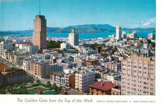 73949242 San Francisco California USA The Golden Gate from the Top of Hotel Mark