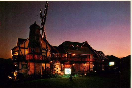 73951373 Solvang California USA Kronborg Inn at night