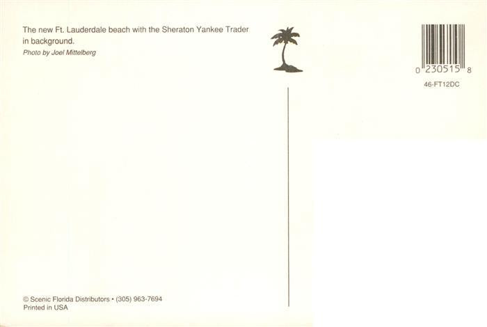 73951922 Fort Lauderdale Florida USA Beach with the Sheraton Yankee Trader in ba