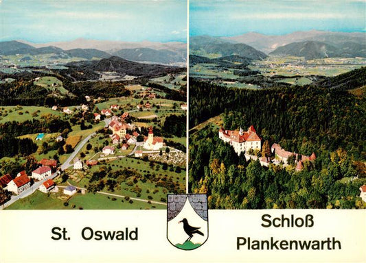 73953204 St Oswald Plankenwarth Fliegeraufnahme Schloss Plankenwarth