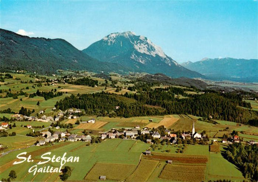 73953851 St Stefan Gailtal Fliegeraufnahme mit Dobratsch