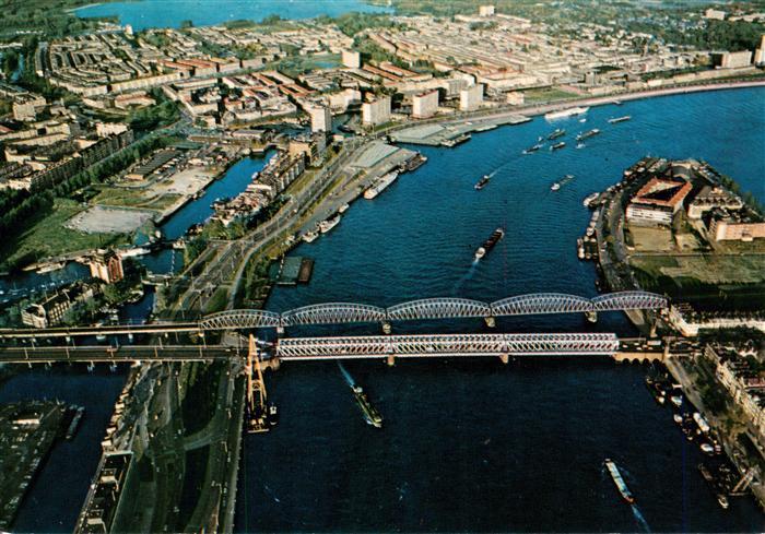 73954241 Rotterdam NL Maas avec Bruggen photo aérienne