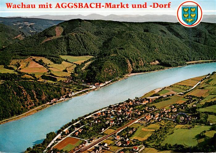 73954476 Aggsbach Donau AT Markt und Dorf Fliegeraufnahme