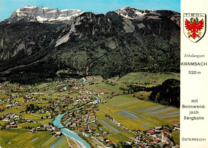 73955133 Kramsach Tirol AT Fliegeraufnahme mit Sonnwendjoch Bergbahn