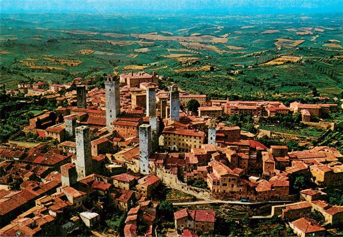 73955229 San Gimignano Toscana IT Panorama depuis l'avion