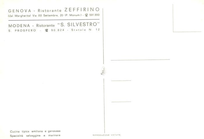 73956293 GENOVA Gênes Ligurie IT Ristorante Zeffirino salles à manger