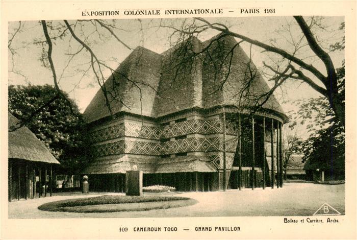 73955305 Exposition Coloniale Internationale Paris 1931 Nr. 109 Cameroun Togo Gr