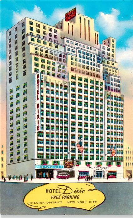 73956495 NEW YORK City USA Hotel Dixie Illustration