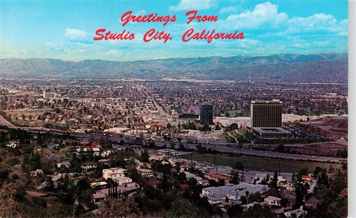 73956729 Studio City California USA Universal City in the foreground Universal S