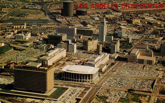 73956732 Los Angeles California USA Civic Center aerial view