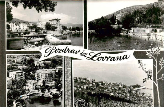 73957647 Lovran Lovrana Laurana Croatia Partial views panorama