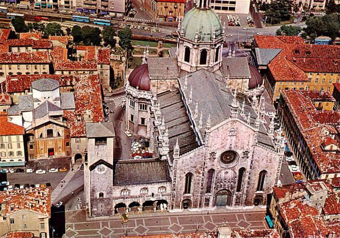 73957421 Como  Lago di Como Il Duomo visto dall'aereo