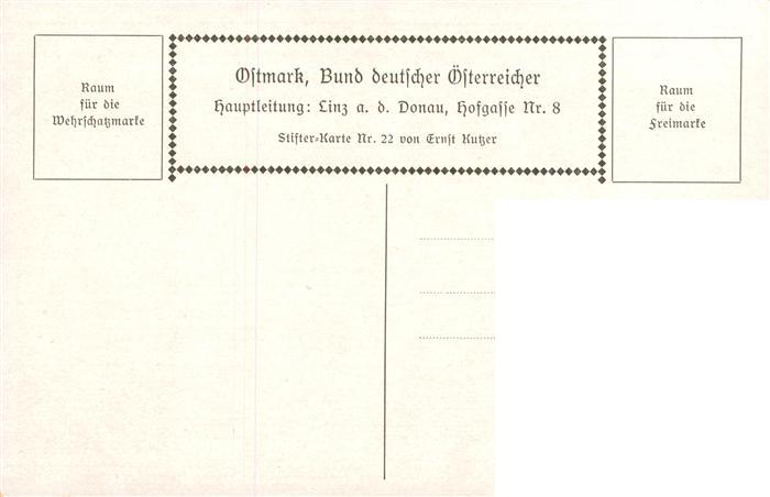 73988588 Kutzer Ernst Kuenstlerkarte Nr. 22 Die Marenburg Das graue Schloss