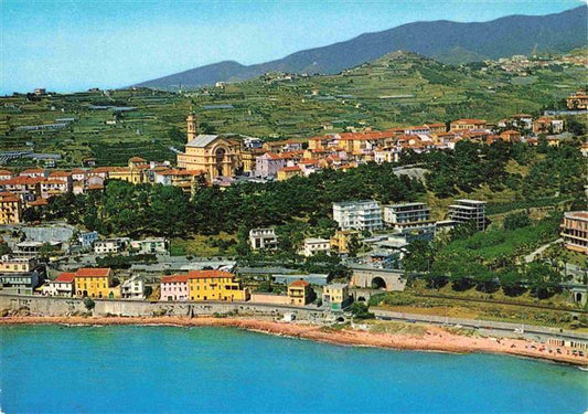 73987092 Bussana Vecchia San Remo Liguria IT Panorama visto dall aereo Riviera d